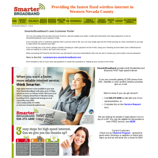 SmarterBroadband  website