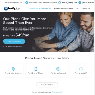  Tekify Broadband Internet Services  website