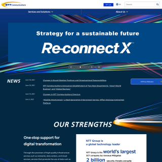 NTT Communications Corporation (OCN)  website