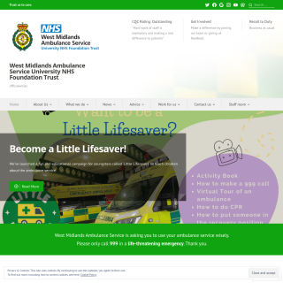 West Midlands Ambulance Service University NHS Foundation Trust aka (WMAS) website