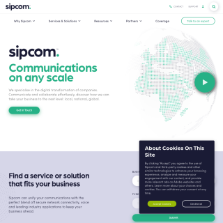  SIP Communications  aka (SIPCOM)  website