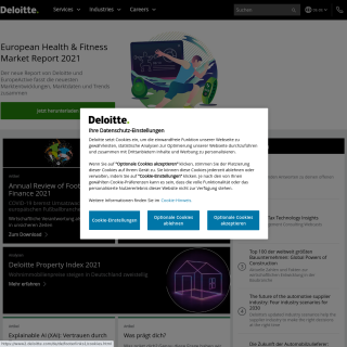 Deloitte Deutschland  website