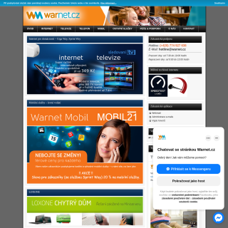 Warnet.cz s.r.o.  website