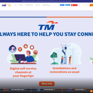  Telekom Malaysia Berhad (TM)  aka (TM)  website