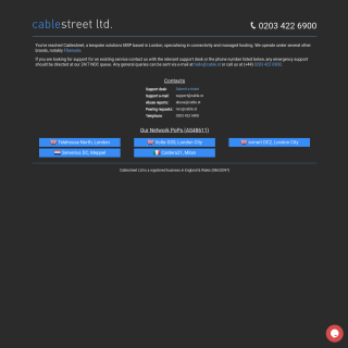  Cablestreet  aka (Fiberoute)  website