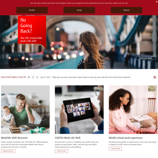 Fujitsu UK&I  website