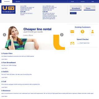UTV Internet  website