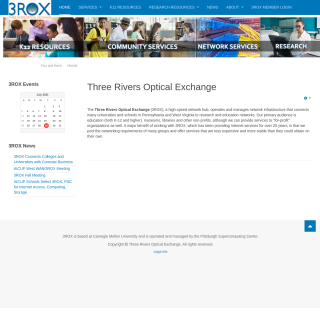  3ROX (Three Rivers Optical Exchange)  aka (Pittsburgh Supercomputing Center)  website