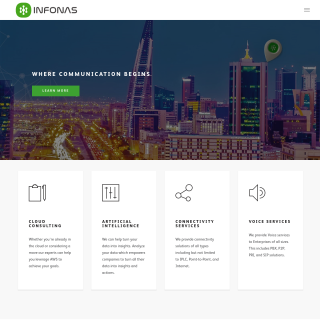Infonas Limited website