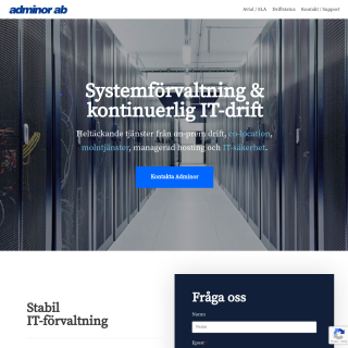 Adminor Aktiebolag  website