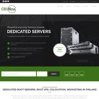 CreaNova Datacenter  website