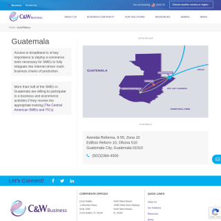 Columbus Networks Guatemala  website