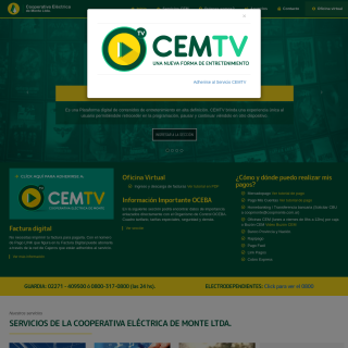 COOPERATIVA ELECTRICA DE MONTE  website