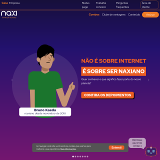 NAXI Telecomunicações  website