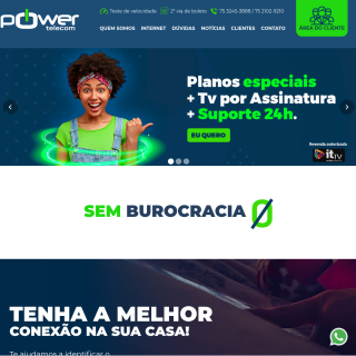 Power Telecomunicações  website