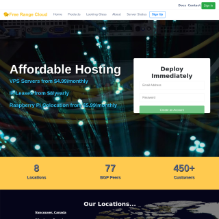 Free Range Cloud Hosting Inc  website