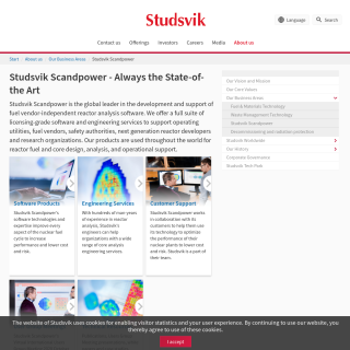  Studsvik Scandpower, Inc.  website