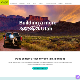  UTOPIA Fiber  website