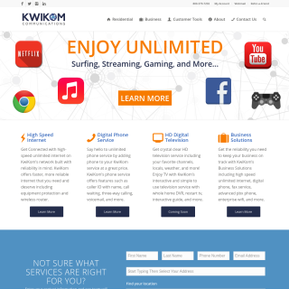 KwiKom Communications website