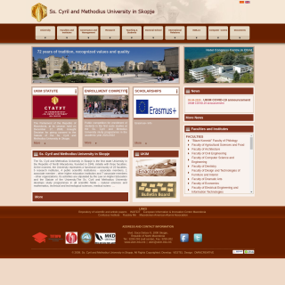 Univerzitet "Sv. Kiril i Metodij"  website