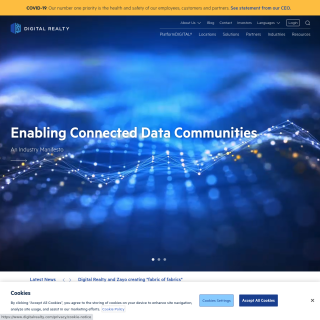 Digital Realty Canada website