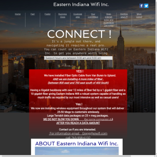 Eastern Indiana Wifi website