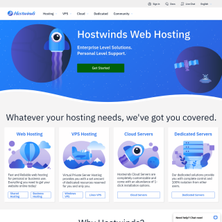 Hostwinds website