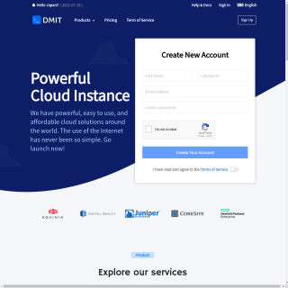 DMIT Cloud Infrastructure Service  website