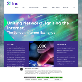 London Internet Exchange (LINX)  website