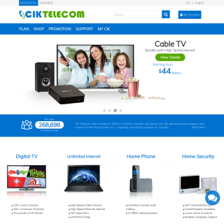 CIK Telecom  website