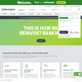  Huntington Bancshares  aka (Huntington Bank)  website