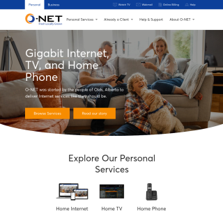  O-NET  aka (Olds Fibre Ltd.)  website