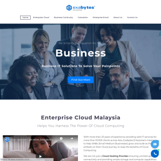 Exabytes Enterprise  website