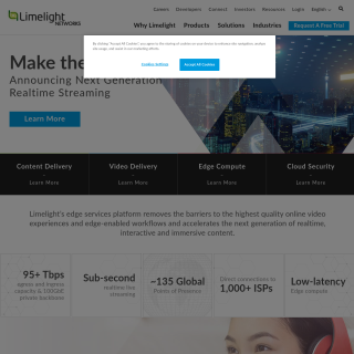 Limelight Networks India  website