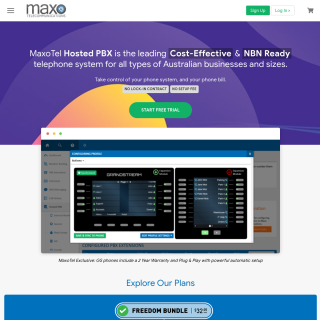 Maxo Telecommunications  website