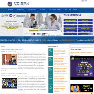 Universitas Negeri Yogyakarta  website