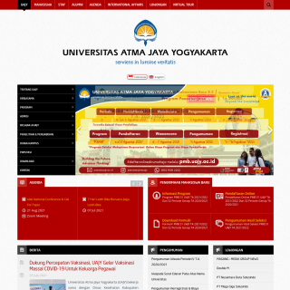 Universitas Atma Jaya Yogyakarta  website