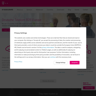 Deutsche Telekom / ex GTS Central Europe  website