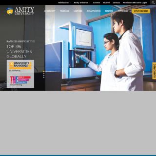 Amity University  website