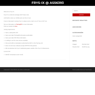 Frys-IX Route Servers aka (Frys-IX) website