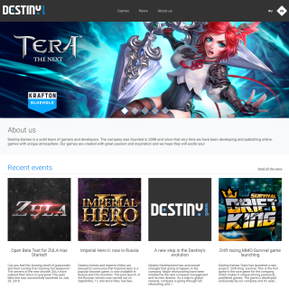 Destiny Games  website