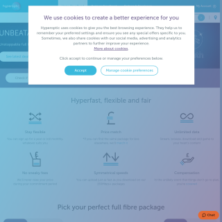Hyperoptic website