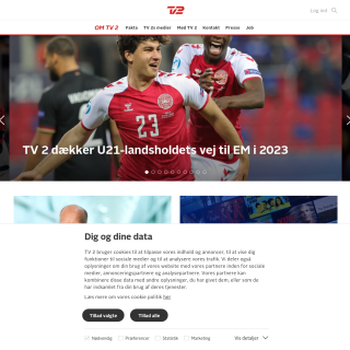 TV 2 Danmark  website