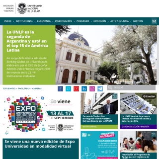 Universidad Nacional de La Plata (UNLP)  website