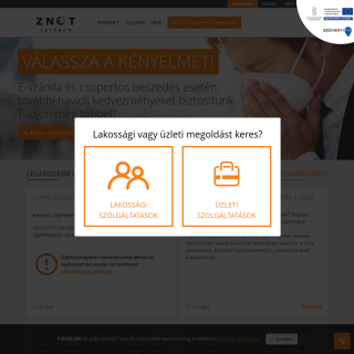 ZNET Telekom Zrt.  website