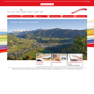 Stadtwerke Bruneck  website