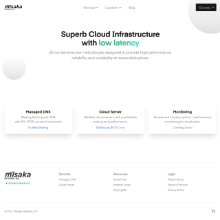  Misaka Network, Inc.  aka (Misaka.io)  website