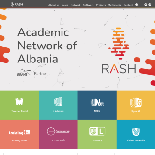  Qendra Nderuniversitare e Sherbimeve dhe Rrjeti Telematik  aka (RASH)  website