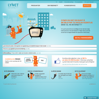  Lynet Internett  website