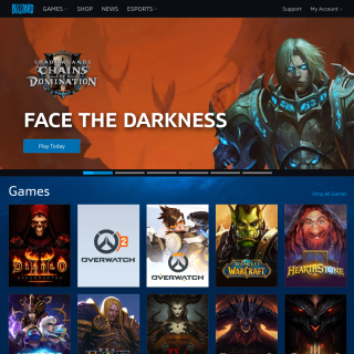  Blizzard Entertainment  aka (World of Warcraft - Starcraft - Heroes of the Storm - Hearthstone - Diablo - Overwatch - Battle.net)  website